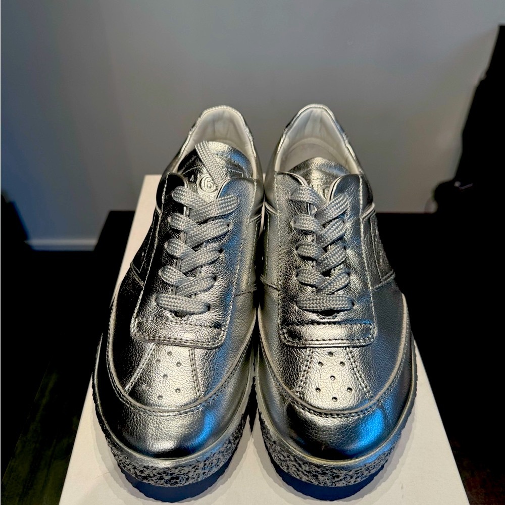 MM6 Maison Martin Margiela Silver Sneakers